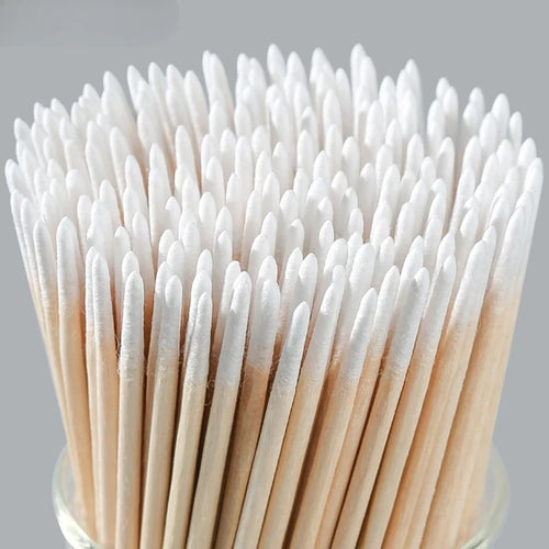 Bețișoare din Lemn pentru Extensii Gene – Set 100/200/1000 buc, Pensule Cosmetice Descartabile