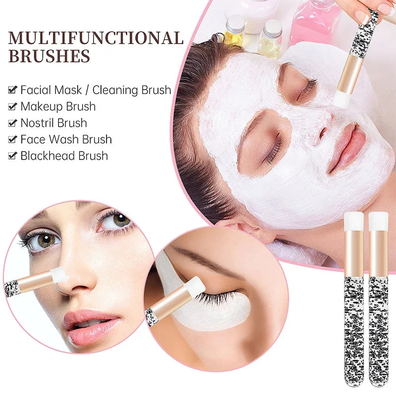 Set Complet Curățare Extensii Gene – Pensule, Pieptene, Microbrush & Sticluță Șampon