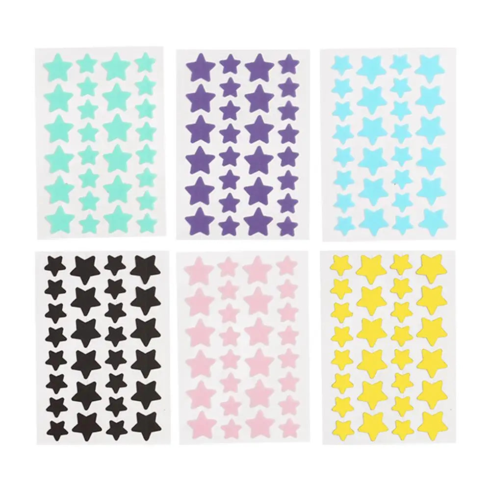 28Pcs Colorful Cute Star Shaped Acne Sticker Invisible Acne Cover Pimple Patch Skin Care