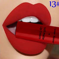 Lip Gloss Mat Catifelat – Ruj Lichid Rezistent la Apă, Nuanțe Roșu & Nude