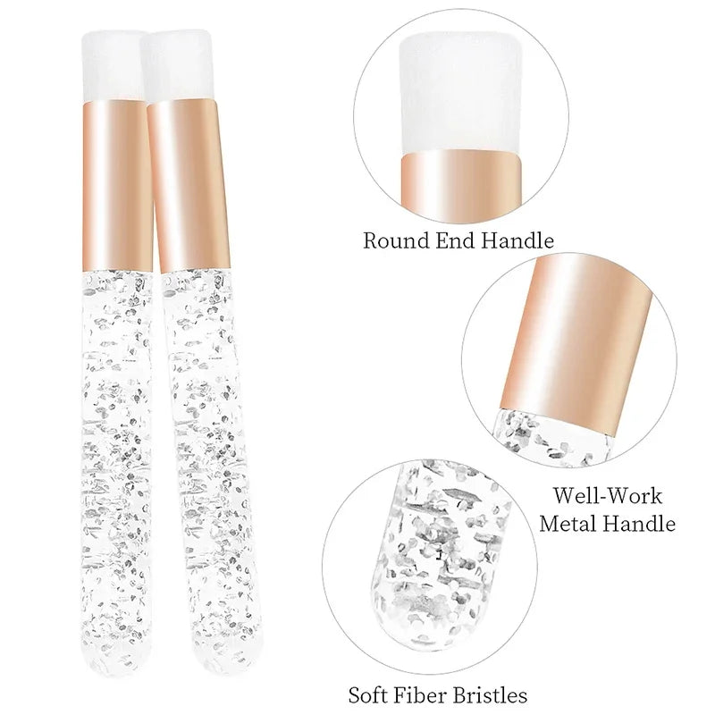 Set Complet Curățare Extensii Gene – Pensule, Pieptene, Microbrush & Sticluță Șampon